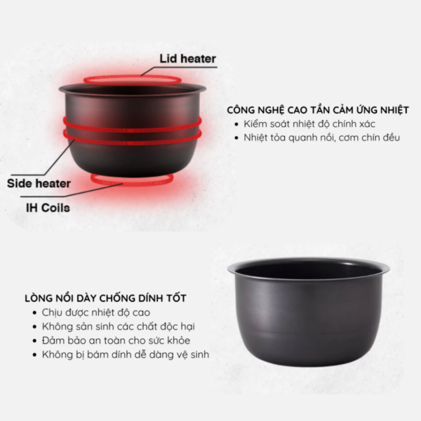 Nồi cơm cao tần điện tử Zojirushi NP-HBQ10-XA 1.0L