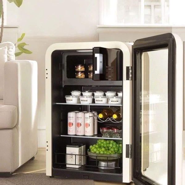 Tủ lạnh đựng đồ uống HCK 115L SC-130RD-S màu kem mặt kính