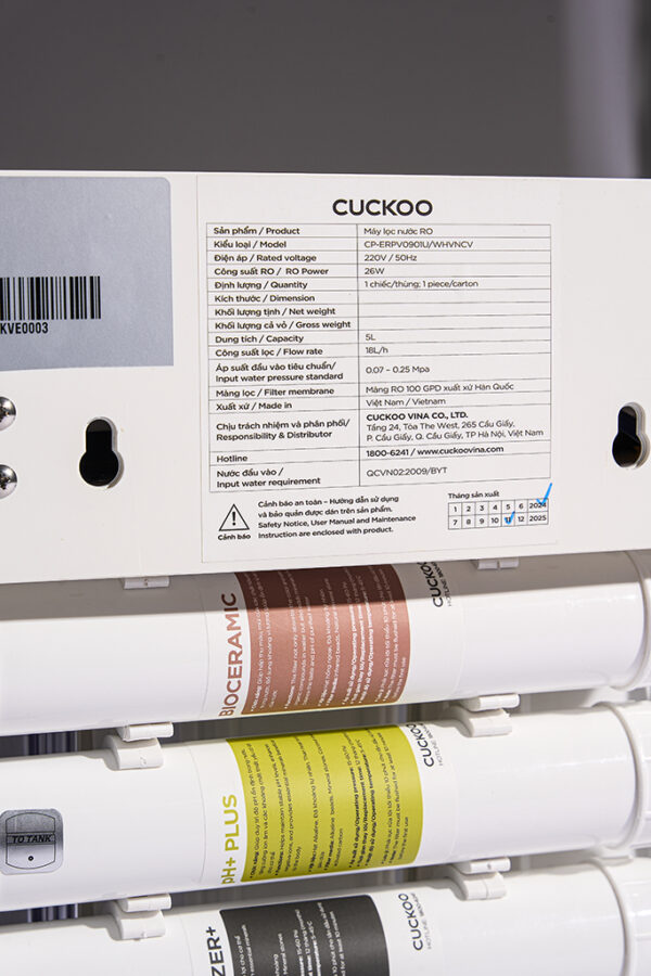 Máy Lọc Nước Cuckoo CP-ERPV0901U/WHVNCV