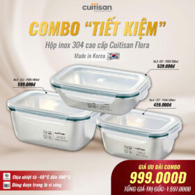 Combo “Tiết Kiệm” hộp inox Cuitisan