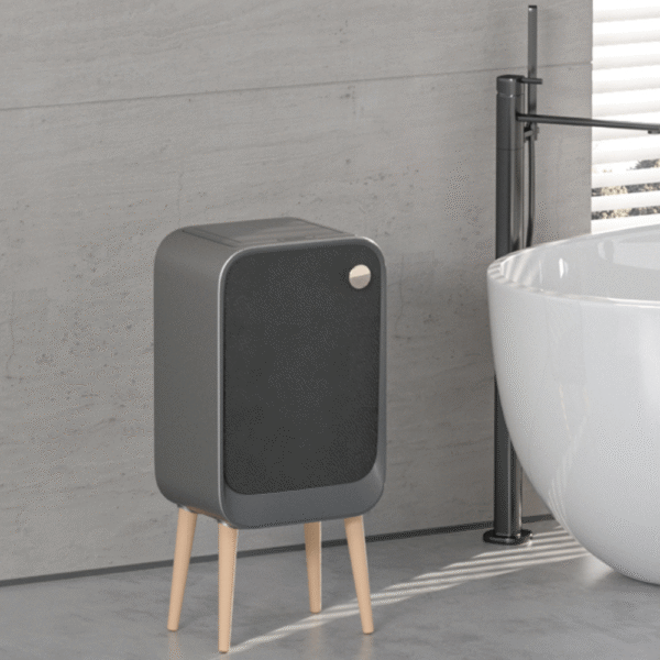 Thùng rác Elpheco 20L mở 2 cánh có chân