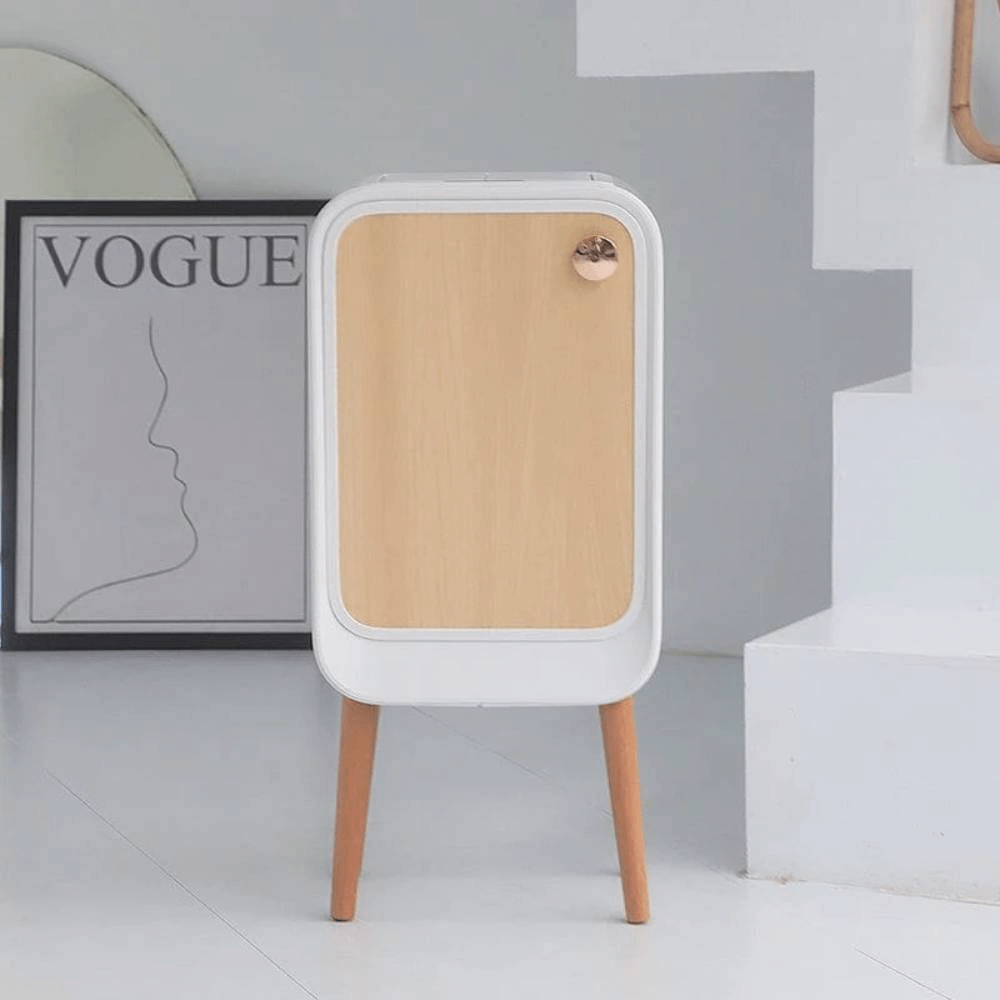 Thùng rác Elpheco 20L mở 2 cánh có chân 39