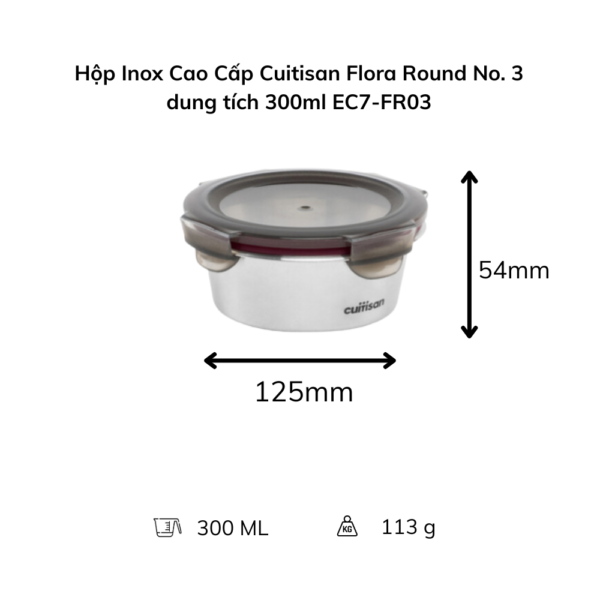 Combo “Vẹn Tròn” hộp inox Cuitisan Flora