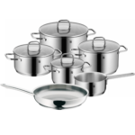 Bộ nồi WMF Inspiration 6 món kèm quánh và chảo thép 24cm
