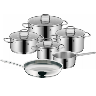Bộ nồi WMF Inspiration 6 món kèm quánh và chảo thép 24cm
