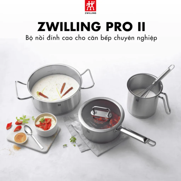 Bộ Nồi 5 Món ZWILLING Pro II Gồm Nồi Có Nắp Và Quánh