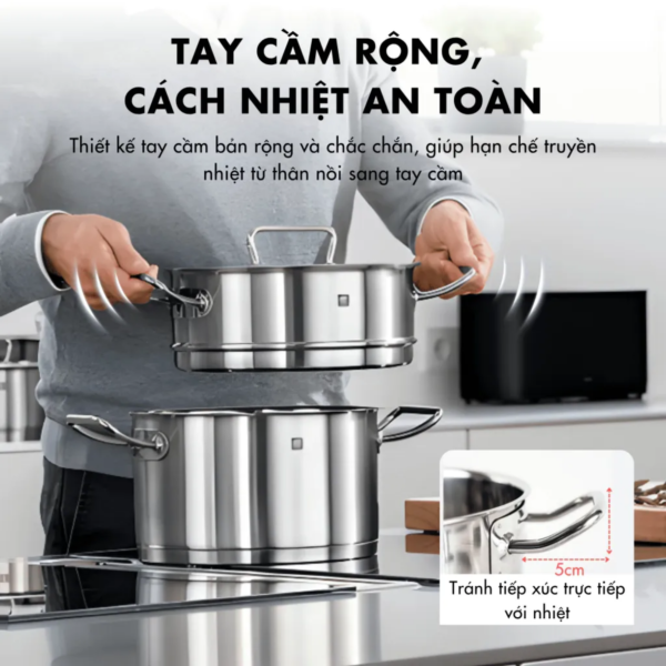 Bộ Nồi 5 Món ZWILLING Pro II Gồm Nồi Có Nắp Và Quánh