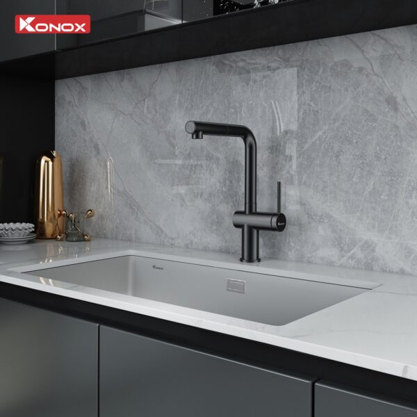 Vòi nước Konox Stream Smart Gun Metal