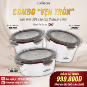 Combo “Vẹn Tròn” hộp inox Cuitisan Flora