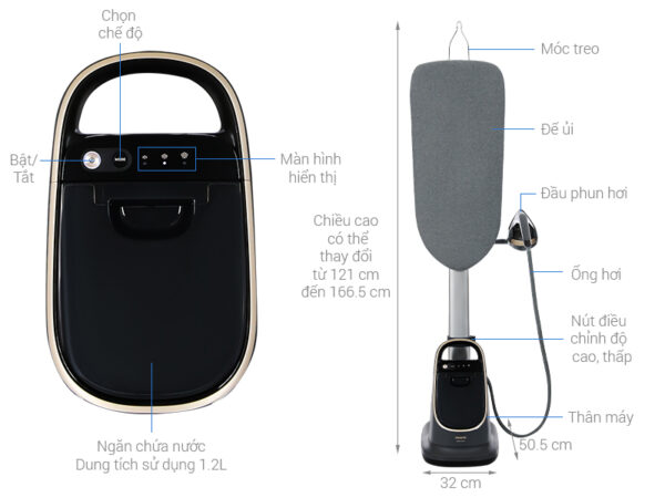 Bàn ủi hơi nước Philips AIS8540/80 2400W