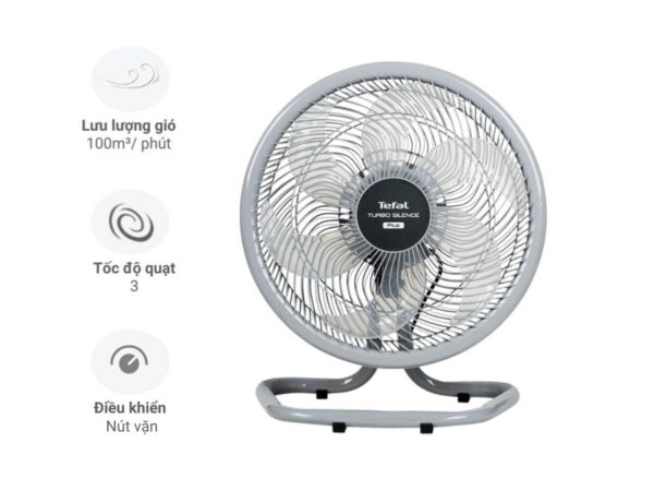 Quạt sàn Tefal Turbo Silence Plus VH686790 6 cánh – Làm mát mạnh mẽ, vận hành êm ái