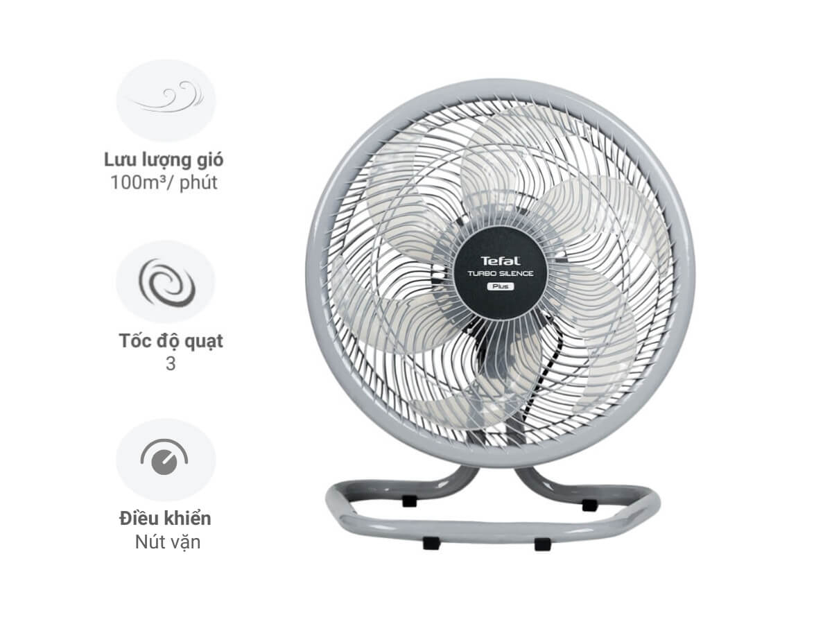 Quạt sàn Tefal Turbo Silence Plus VH686790 6 cánh – Làm mát mạnh mẽ, vận hành êm ái 35 Quạt sàn Tefal Turbo Silence Plus VH686790 6 cánh – Làm mát mạnh mẽ, vận hành êm ái