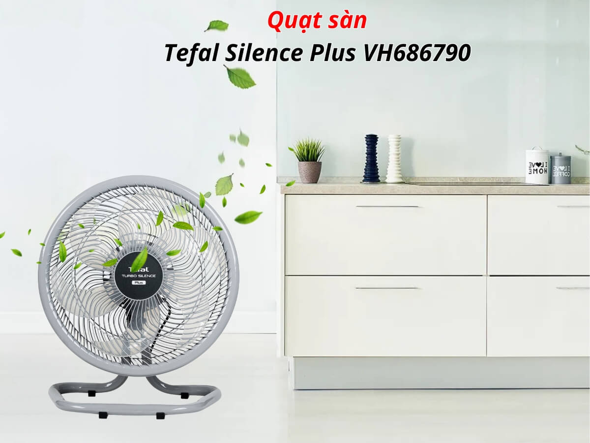 Quạt sàn Tefal Turbo Silence Plus VH686790 6 cánh – Làm mát mạnh mẽ, vận hành êm ái 37 quat san tefal silence plus vh686790 2