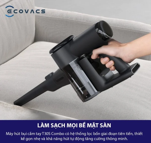 Robot hút bụi lau nhà Ecovacs Deebot T30S Combo