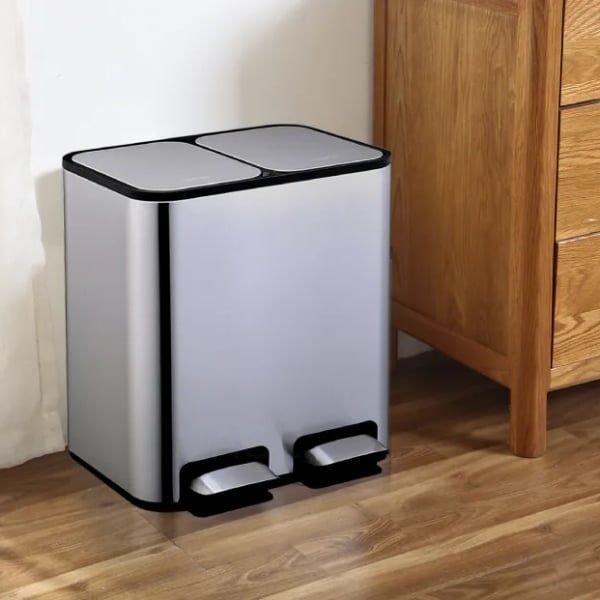 Thùng rác đạp chân 2 ngăn ELPHECO 20L