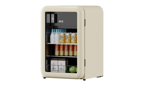 Tủ lạnh đựng đồ uống HCK 115L SC-130RD-S màu kem mặt kính