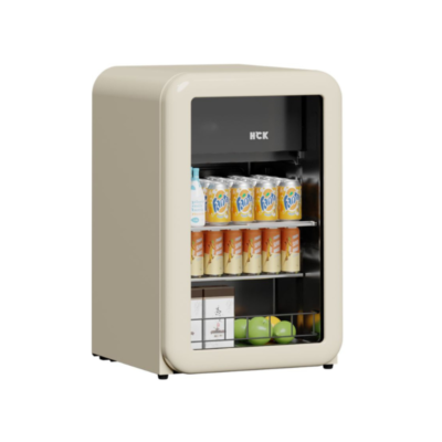 Tủ lạnh đựng đồ uống HCK 115L SC-130RD-S màu kem mặt kính