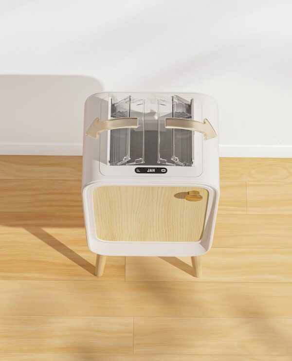 Thùng rác Elpheco 20L mở 2 cánh có chân