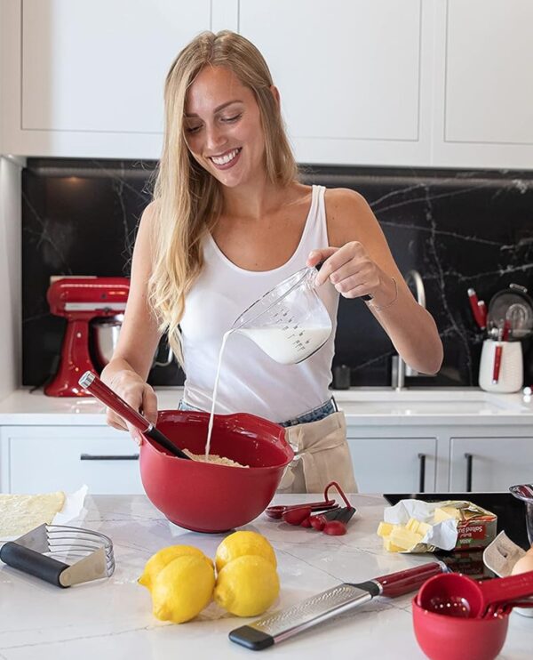 Muỗng Múc Canh Có Rãnh KitchenAid Màu Đỏ
