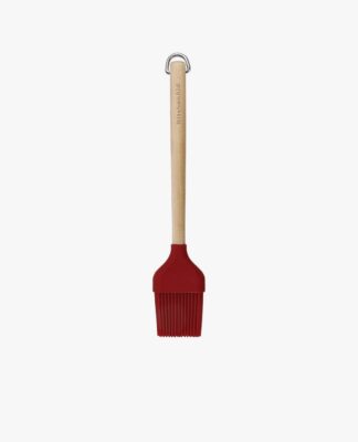 Cọ Quét (Basting Brush) KitchenAid Đầu Silicone, Tay Cầm Gỗ Bạch Dương Màu Đỏ Empire – Dụng Cụ Không Thể Thiếu Trong Gian Bếp