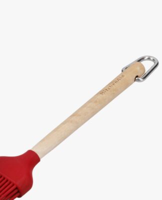 Cọ Quét (Basting Brush) KitchenAid Đầu Silicone, Tay Cầm Gỗ Bạch Dương Màu Đỏ Empire – Dụng Cụ Không Thể Thiếu Trong Gian Bếp
