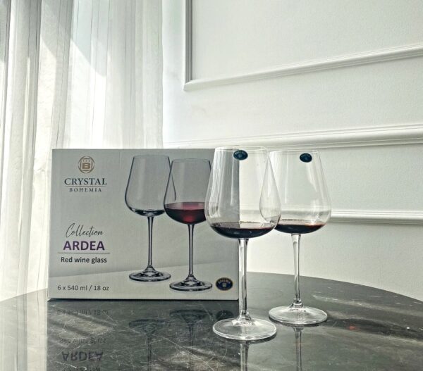 Bộ Ly Vang Crystal Bohemia Ardea 540ml Set 6