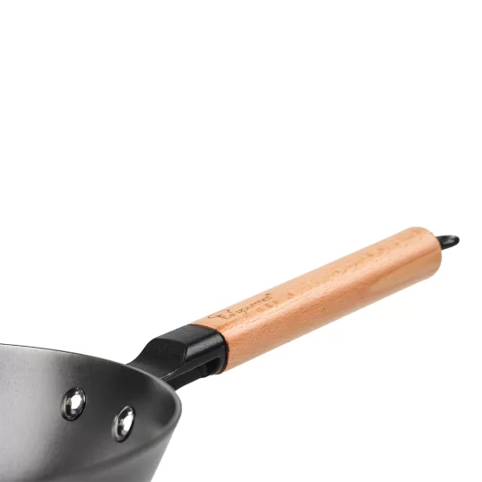 Chảo gang La Gourmet cán gỗ 24cm-367556