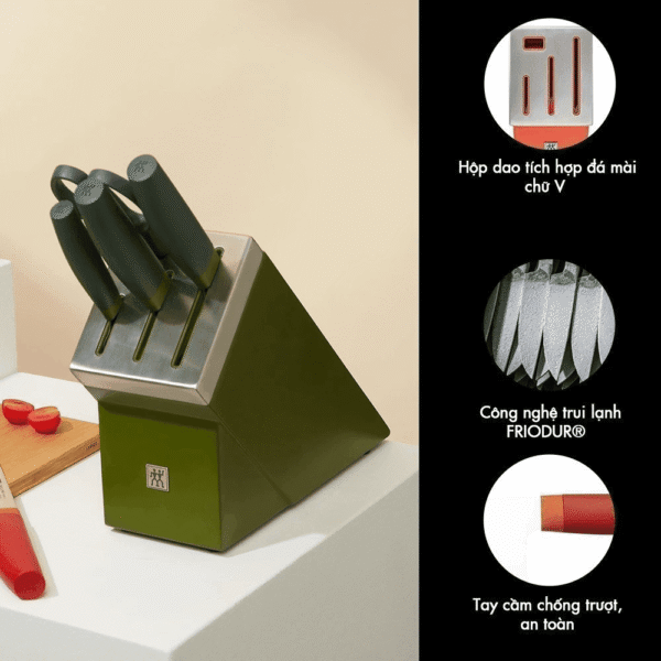 Bộ Dao Kéo ZWILLING NOW S Tự Mài 5 Món