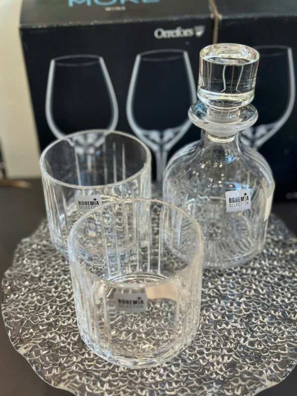 Bộ Bình Rượu Whisky 3 Món Bohemia