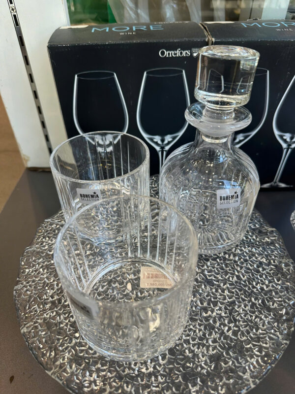 Bộ Bình Rượu Whisky 3 Món Bohemia