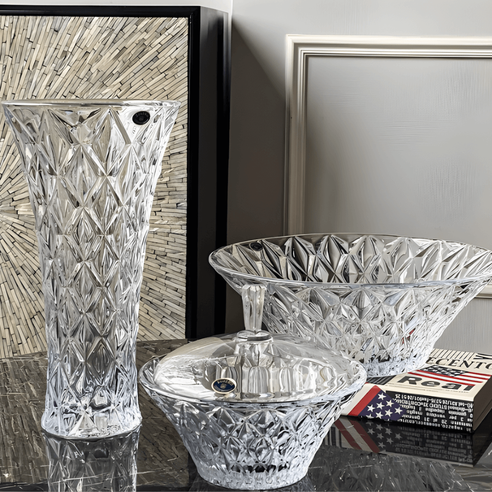 Tô Memphis Trắng 30.5cm Crystal Bohemia 38