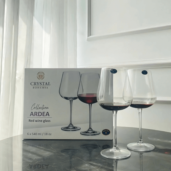 Bộ Ly Vang Crystal Bohemia Ardea 540ml Set 6
