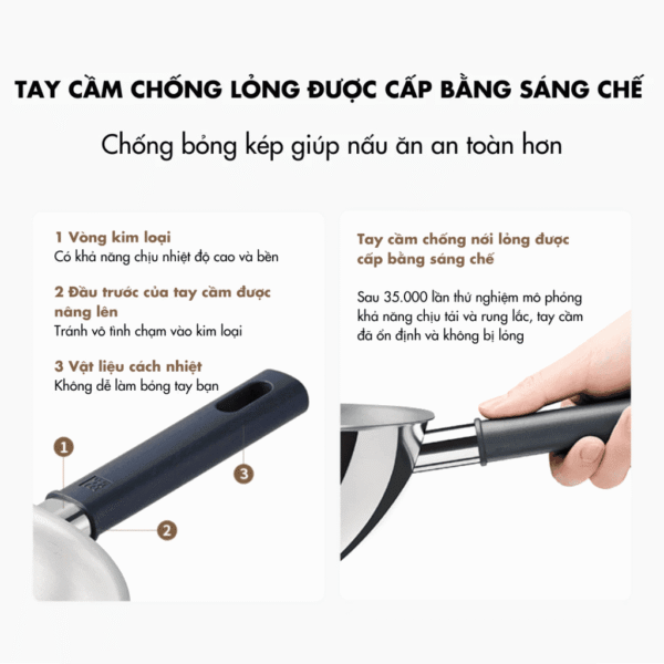 Chảo Rán Lòng Sâu ZWILLING Silver 26cm