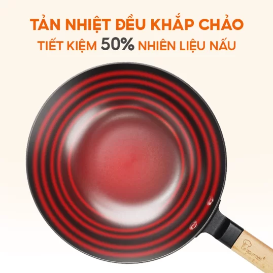 Chảo gang La Gourmet cán gỗ 20cm-413772