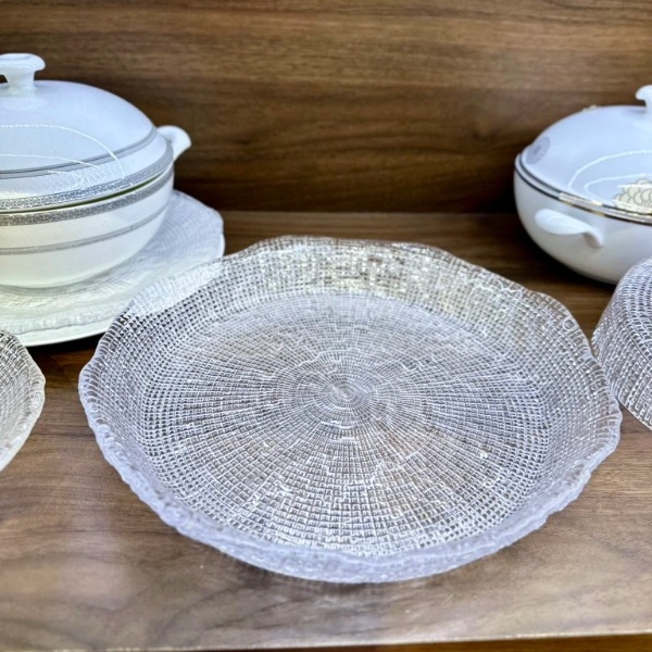 Đĩa Thành Cao Diamante Trắng 32cm 5548.1 IVV