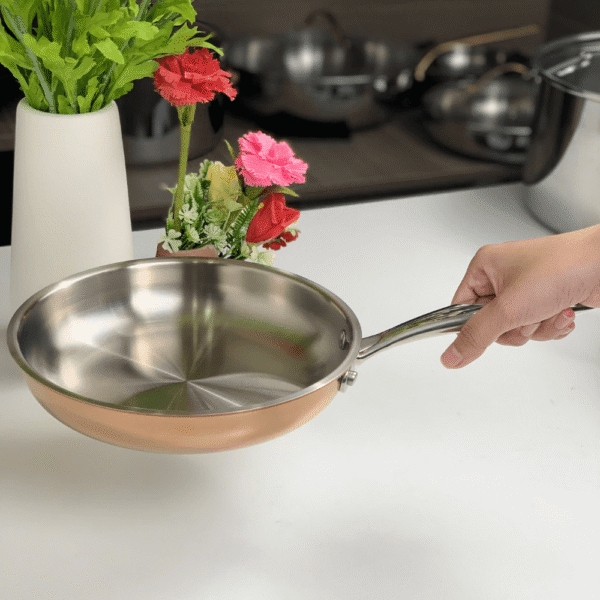 Bộ chảo Inox Vàng Đồng Ciwete 20cm-24cm-28cm