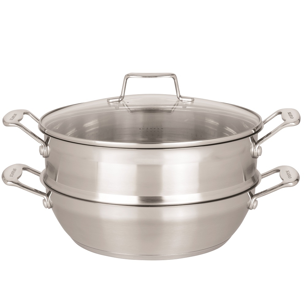 Chảo IM Sâu Lòng Kèm Vỉ Hấp 28cm