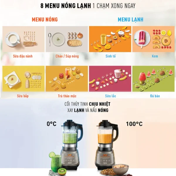 Máy Xay Sinh Tố Và Làm Sữa Hạt Đa Năng Tefal BL967B66