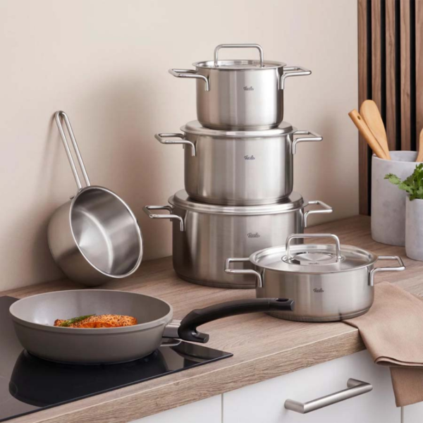 BỘ NỒI FISSLER PURE 6 MÓN VUNG INOX – LỰA CHỌN CAO CẤP CHO GIAN BẾP HIỆN ĐẠI