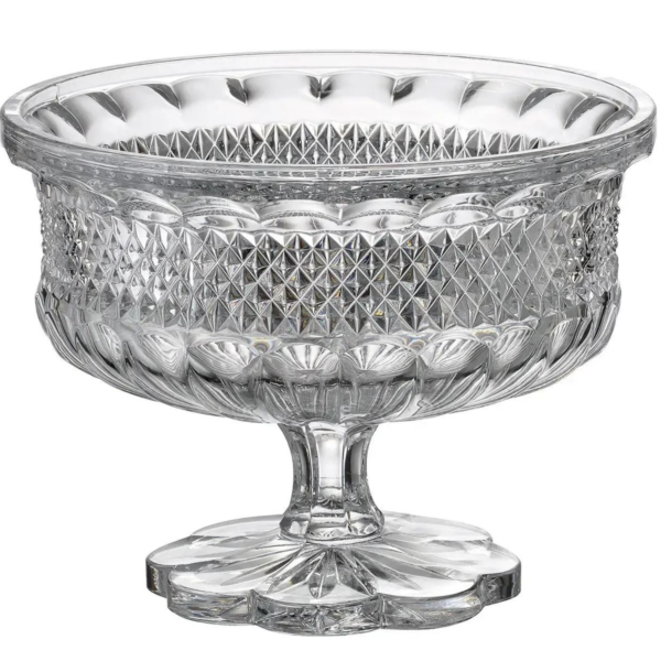 Mâm Bồng Pha Lê Alexandria Chân Đế Hoa 25cm