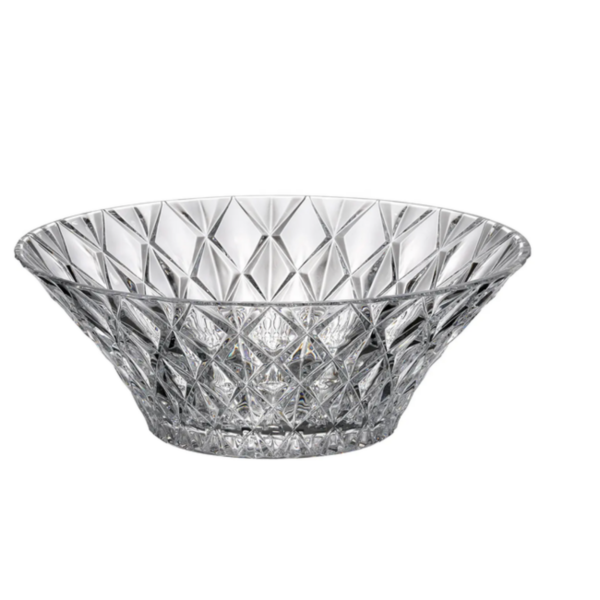 Tô Memphis Trắng 30.5cm Crystal Bohemia