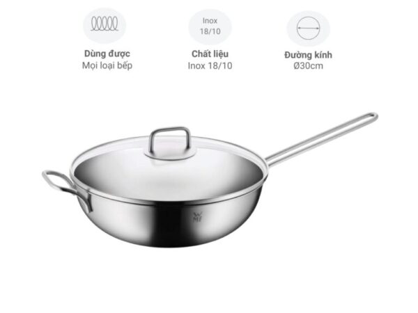 Chảo Inox WMF  Wok Pan 30cm