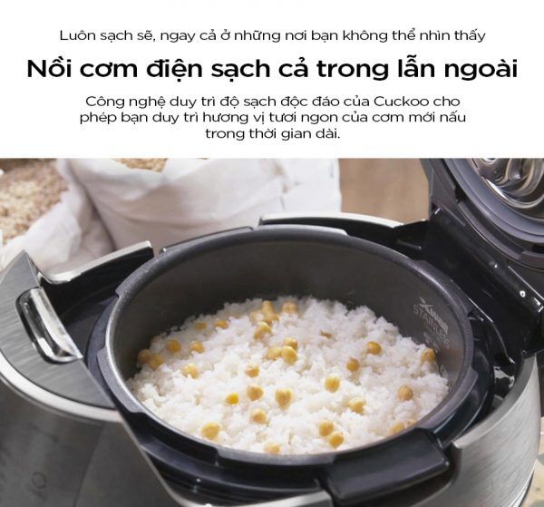 Nồi Cơm Điện Tử Áp Suất Cao Tần Cuckoo CRP-CHBC1000F/GRGRCRCKV 36 crp chbc1000f grgrcrckv noi com ap suat dien tu cpn 4