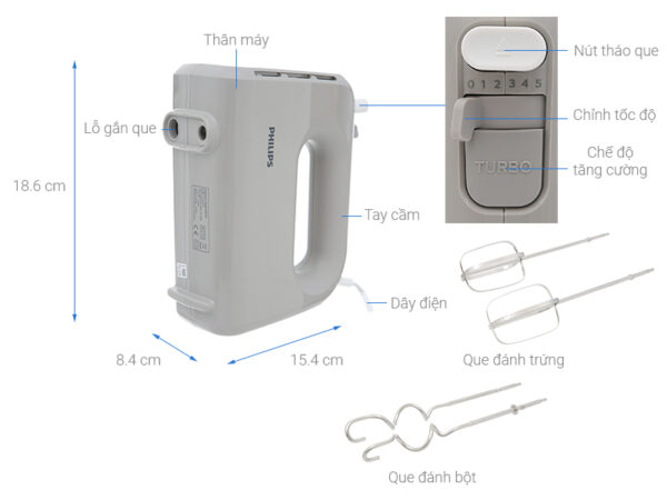 Máy Đánh Trứng Philips HR3705/20