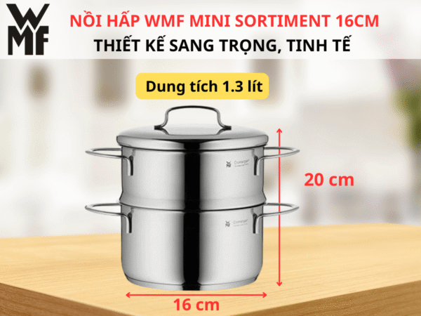 Nồi WMF Kèm Xửng Hấp 16cm 1.5L
