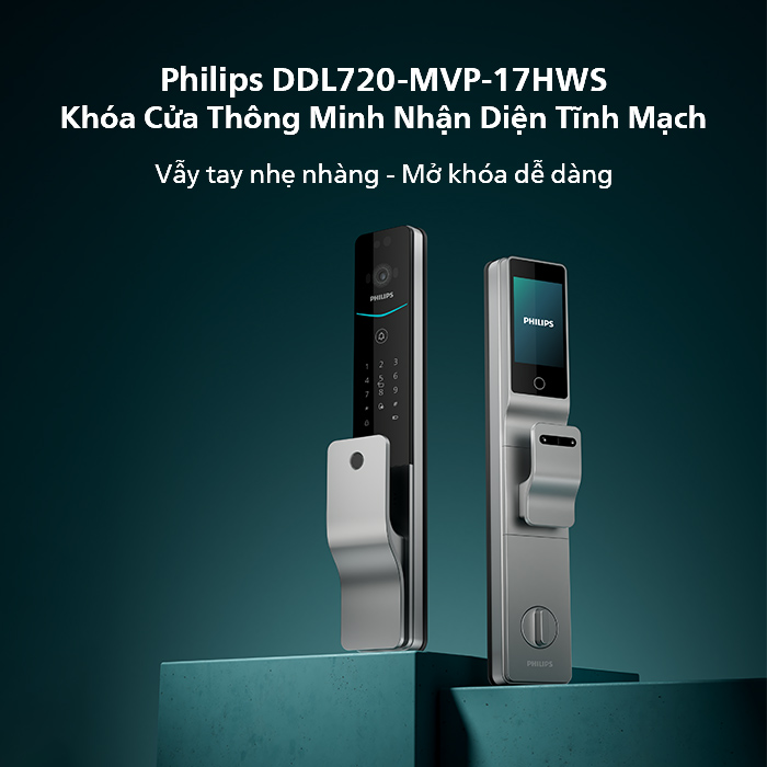 Khóa điện tử Philips DDL720-MVP – Công nghệ nhận diện tĩnh mạch lòng bàn tay tiên tiến 35 philips ddl720 mvp 1