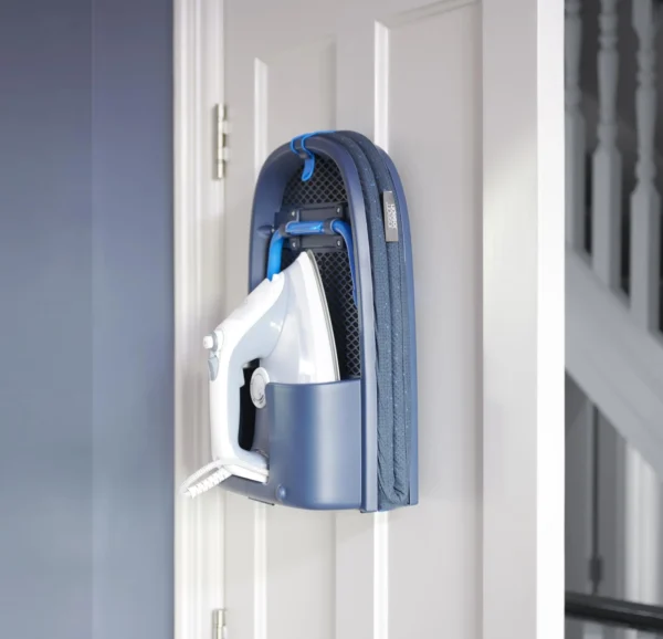 Bàn Để Ủi Đồ Gấp Gọn Cao Cấp Có Móc Treo Cửa Joseph Joseph Pocket Folding Plus Blue