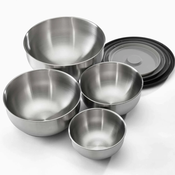 Bộ 4 Tô Trộn Inox Kèm Nắp Silicone Joseph Joseph Nest Prep&Store Steel
