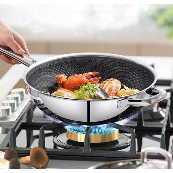 Chảo Inox WMF  Wok Pan 30cm