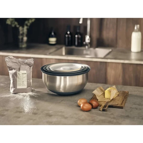 Bộ 4 Tô Trộn Inox Kèm Nắp Silicone Joseph Joseph Nest Prep&Store Steel